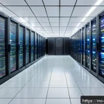 Home 19 데이터 레이크 아키텍처의 성능 튜닝 기법 - A high-tech data lake architecture visualization showing interconnected layers: flexible storage wit...