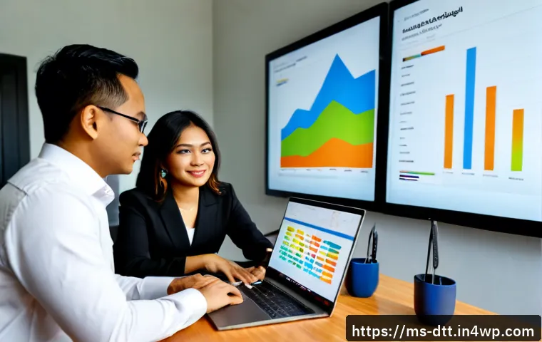 Home 17 데이터 레이크 구축의 ROI 평가 방법 - Photorealistic modern Kuala Lumpur business office, diverse Malaysian data analytics team reviewing ...